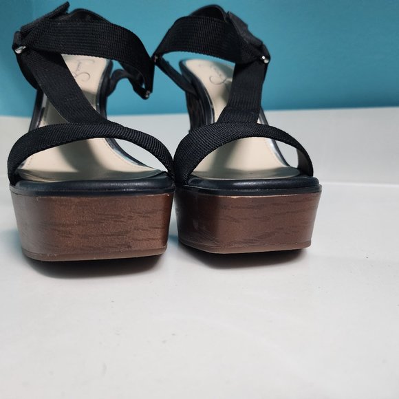 Jessica Simpson Wedge Platform Sandals Sz 8.5 - Picture 5 of 12